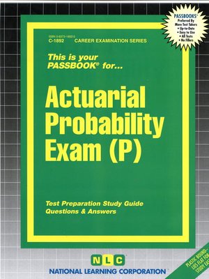 cover image of Actuarial Probability Exam (P)